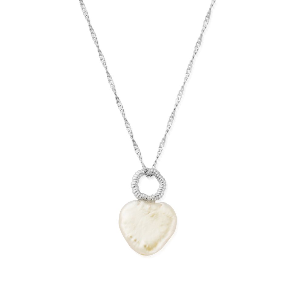 ChloBo Silver Tiny Twisted Rope Chain Lucky Pearl Necklace - MococoChloBoSNTRCHP9506772233673Necklaces