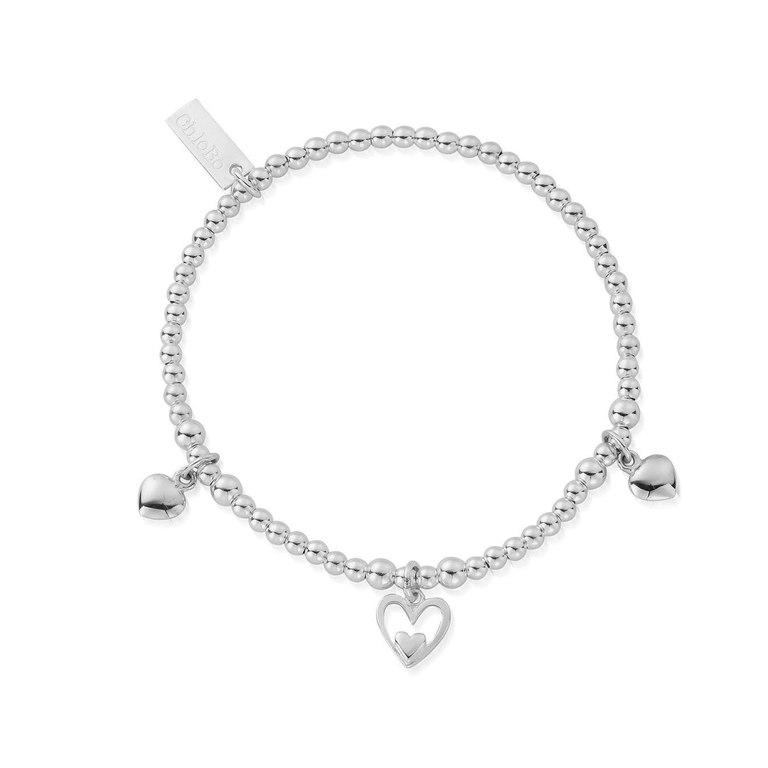 ChloBo Silver Triple Heart Bracelet - MococoChloBoSBSB73211015060441659019Bracelets