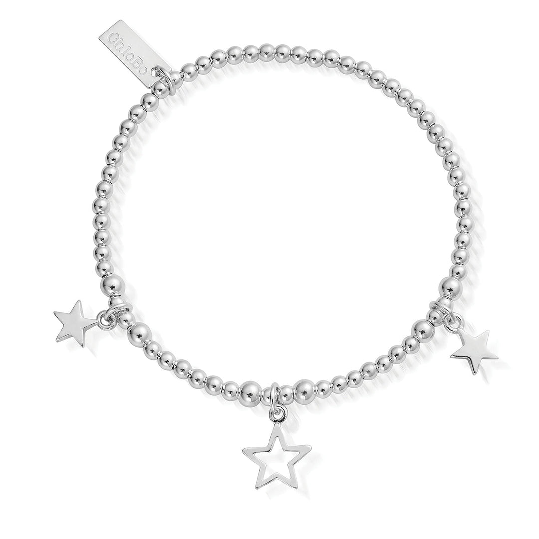 ChloBo Silver Triple Star Bracelet - MococoChloBoSBSB0978065060441652348Bracelets