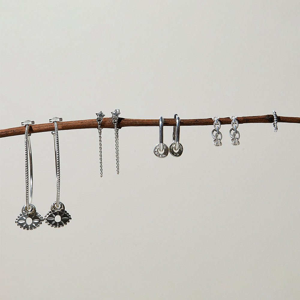 ChloBo Silver Visionary Hoop Earrings - MococoChloBoSEH34749503837449253Earrings