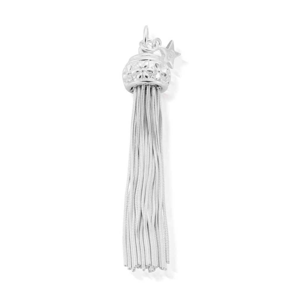 ChloBo Silver XL Flower Tassel Pendant Image 1