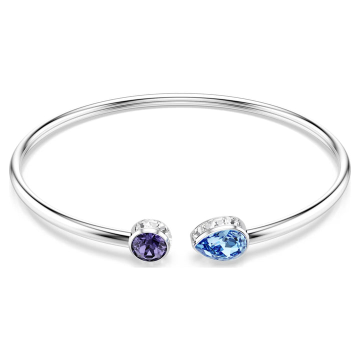 Swarovski Silver Multicoloured Chroma Mixed Cuts Bangle
