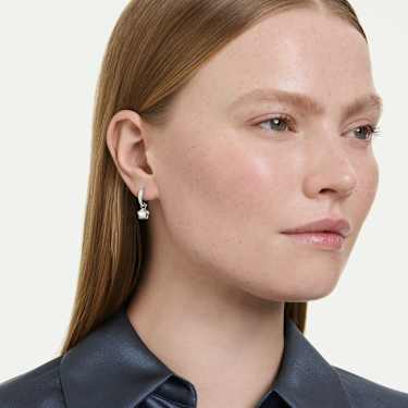 Swarovski Chroma Star Drop Earrings Rhodium-Plated