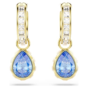Swarovski Chroma Pear Drop Earrings 18K Gold-Plated