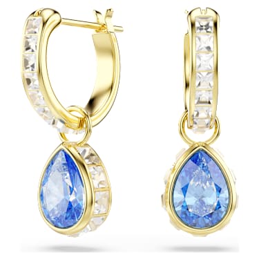 Swarovski Chroma Pear Drop Earrings 18K Gold-Plated