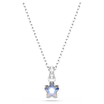 Swarovski Chroma Star Pendant Necklace Rhodium-Plated