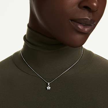 Swarovski Chroma Star Pendant Necklace Rhodium-Plated