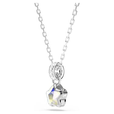 Swarovski Chroma Star Pendant Necklace Rhodium-Plated