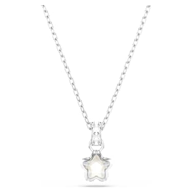 Swarovski Chroma Star Pendant Necklace Rhodium-Plated