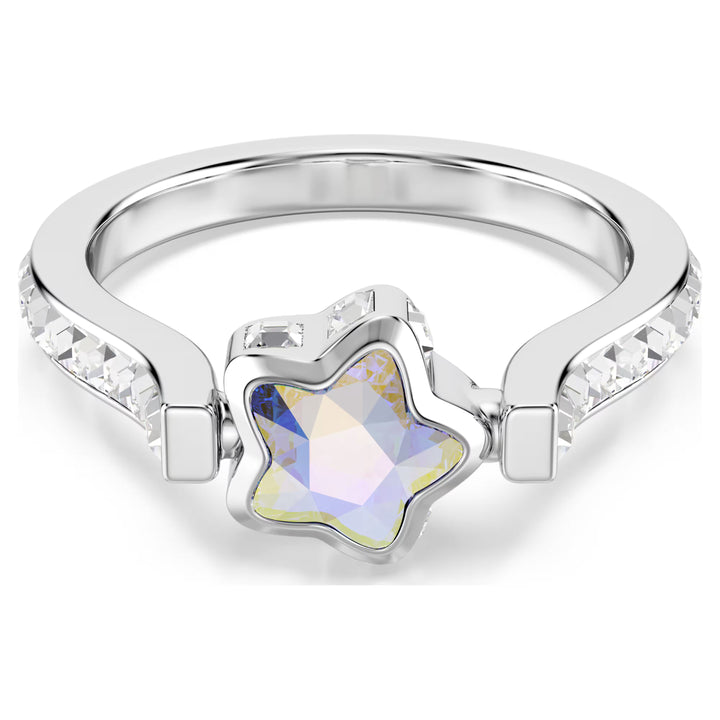 Swarovski Silver Chroma Mixed Cut Star Ring