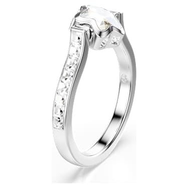 Swarovski Chroma Mixed Cut Star Ring Rhodium-Plated