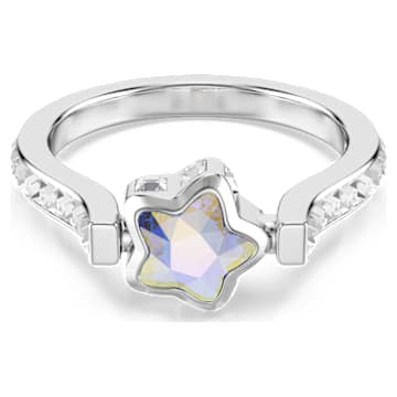 Swarovski Chroma Mixed Cut Star Ring Rhodium-Plated