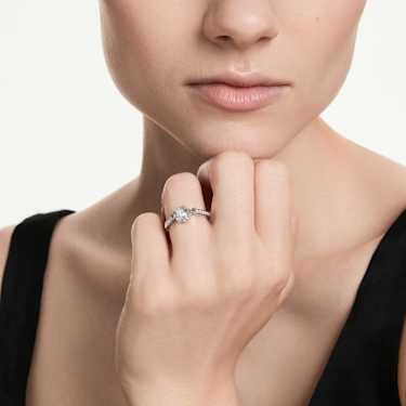 Swarovski Chroma Mixed Cut Star Ring Rhodium-Plated