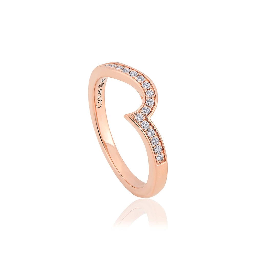 Clogau 18ct Rose Gold Forever Fairytale Wedding Ring - MococoClogau18RFF - JRings
