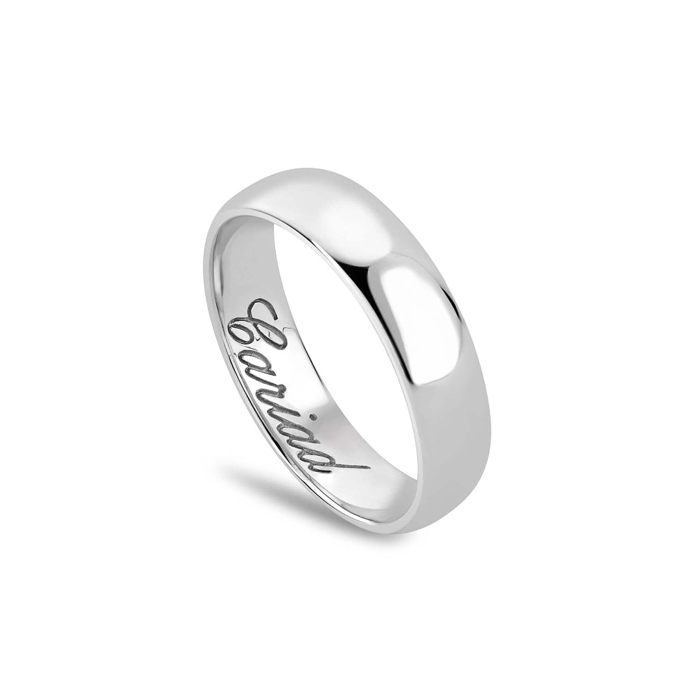 Clogau 18ct White Gold 5mm Windsor Wedding Ring - MococoClogau18WED5DW - P5051537104698Rings