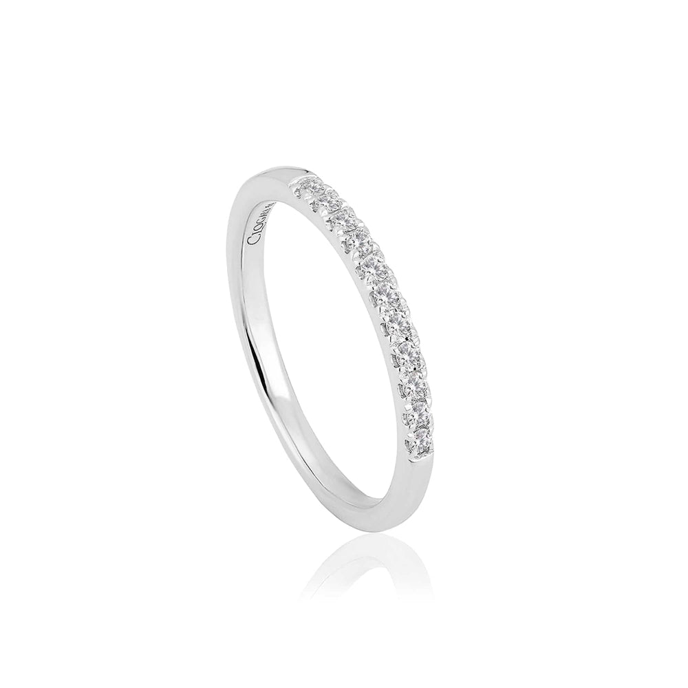 Clogau 18ct White Gold Timeless Love Wedding Ring - MococoClogau18WTL - JRings