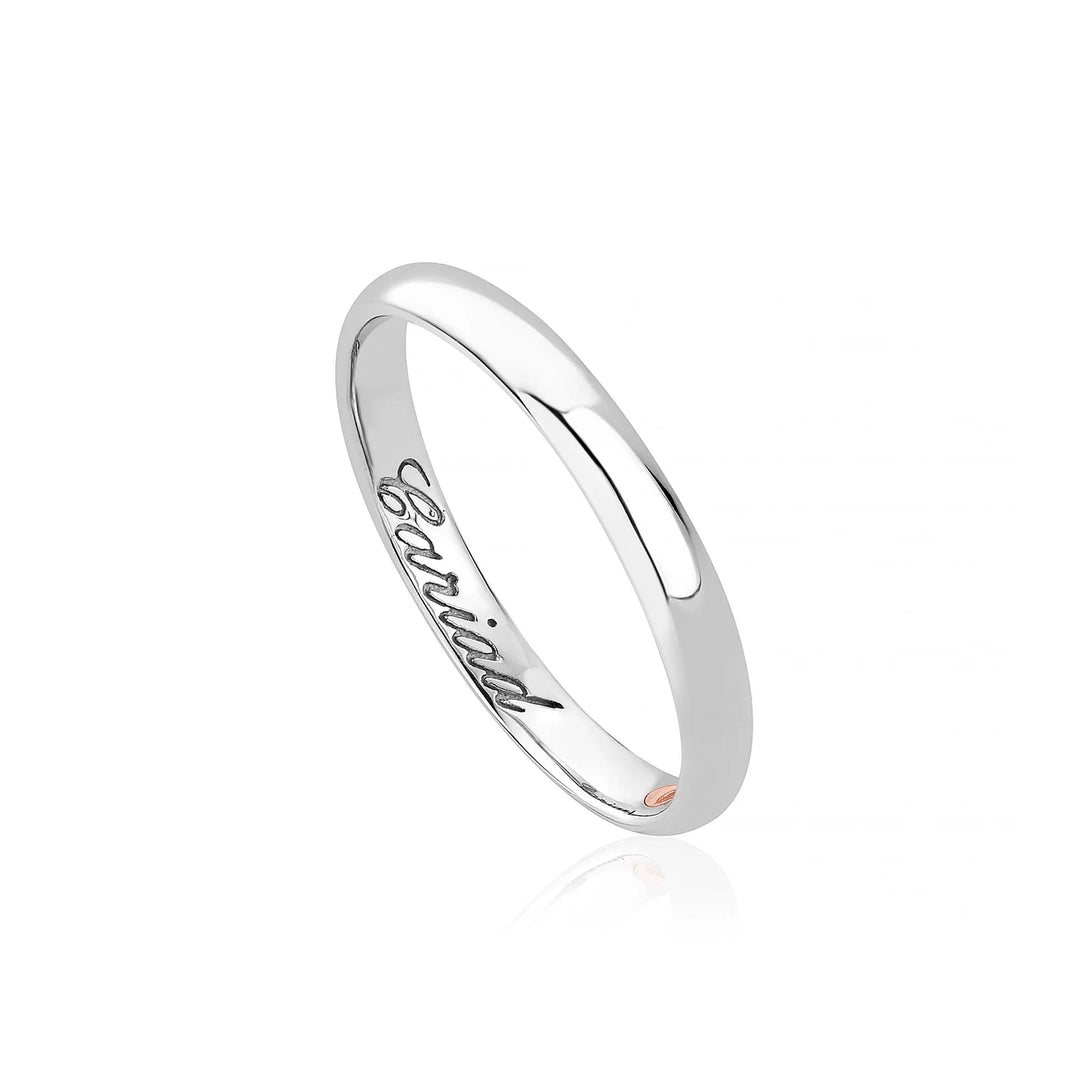 Clogau 3mm Windsor 9ct White Gold Wedding Ring - MococoClogauWED3DW/K5051537107972Rings