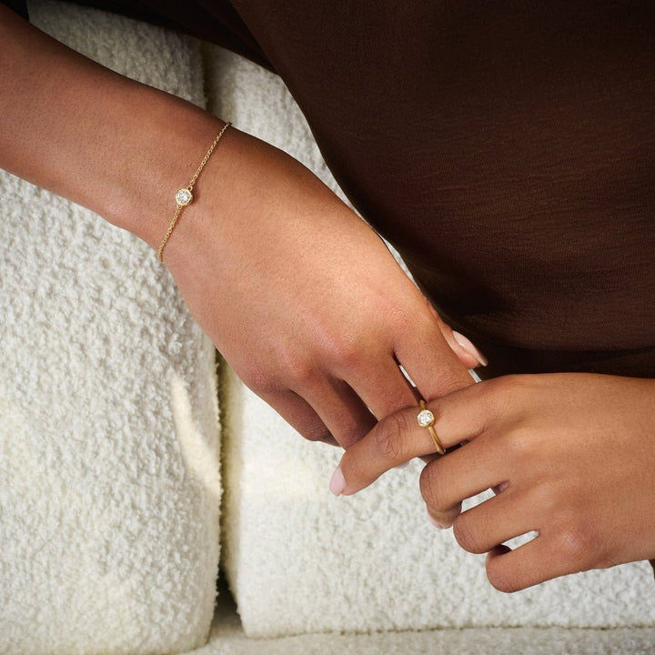 Clogau 9ct Solid Gold Celebration with 0.5ct Lab-Grown Diamond Bracelet - MococoClogauGCEL9155051537002499Bracelets