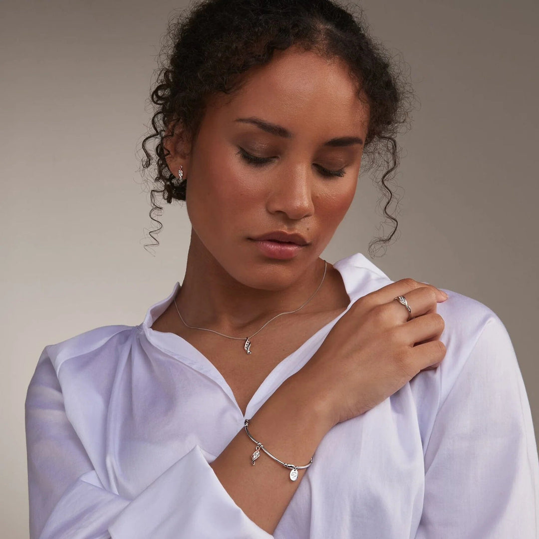 Clogau Affinity Past Present Future Beaded Bracelet Swarovski® Zirconia