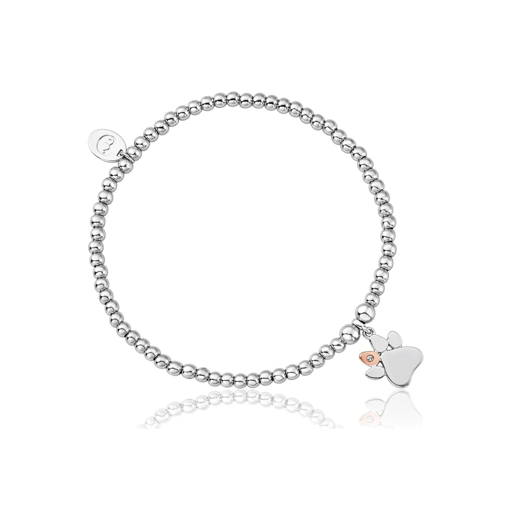 Clogau Affinity Paw Print on My Heart Beaded Bracelet – Mococo