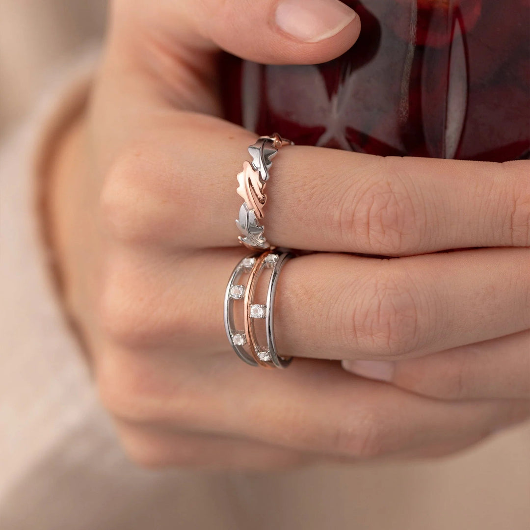 Clogau Awyr Y Nos Silver Ring - MococoClogau3SAYN0191/N5051537350897Rings