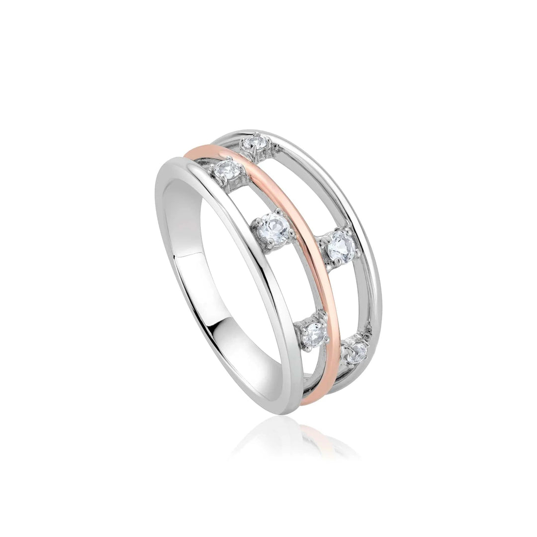 Clogau Awyr Y Nos Silver Ring - MococoClogau3SAYN0191/N5051537350897Rings