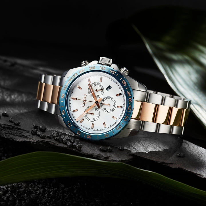 Clogau Brenig Blue Bezel Rose Gold Men's Watch - MococoClogau4S000265051537349280Watches and Accessories