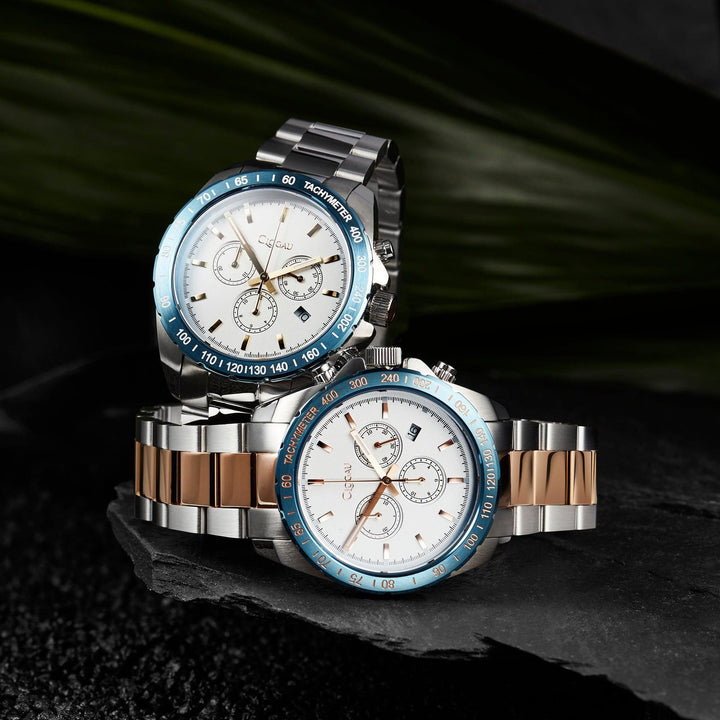 Clogau Brenig Blue Bezel Stainless Steel Men's Watch - MococoClogau4S000195051537349211Watches and Accessories