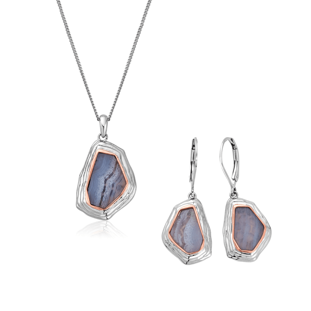 Clogau Capstones Necklace & Drop Earrings Set - MococoClogauJewellery Sets
