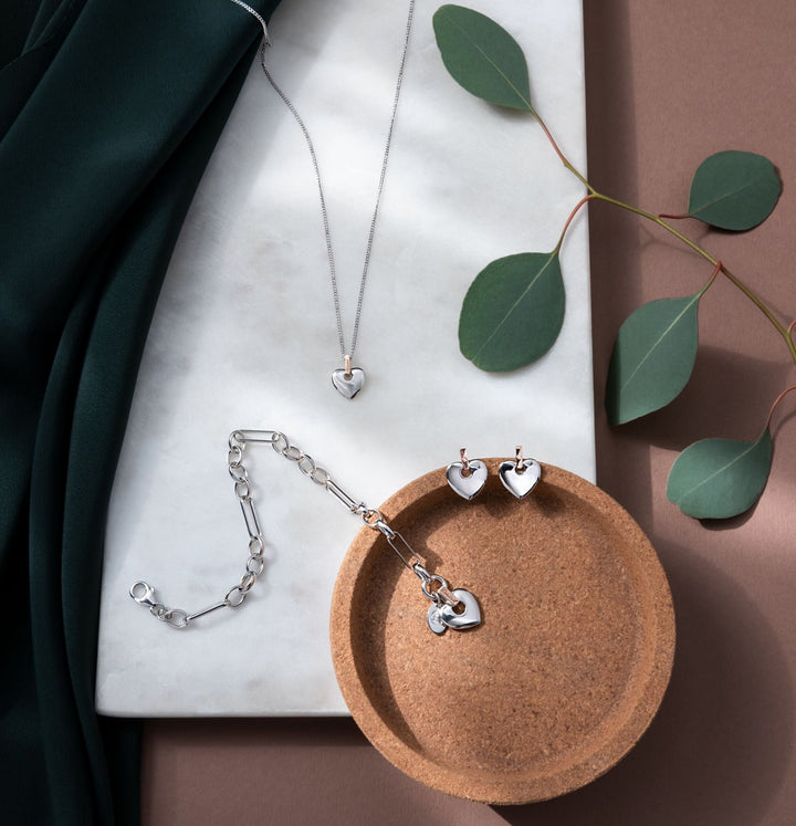 Clogau Cariad Heart Earrings & Necklace Set - MococoClogau