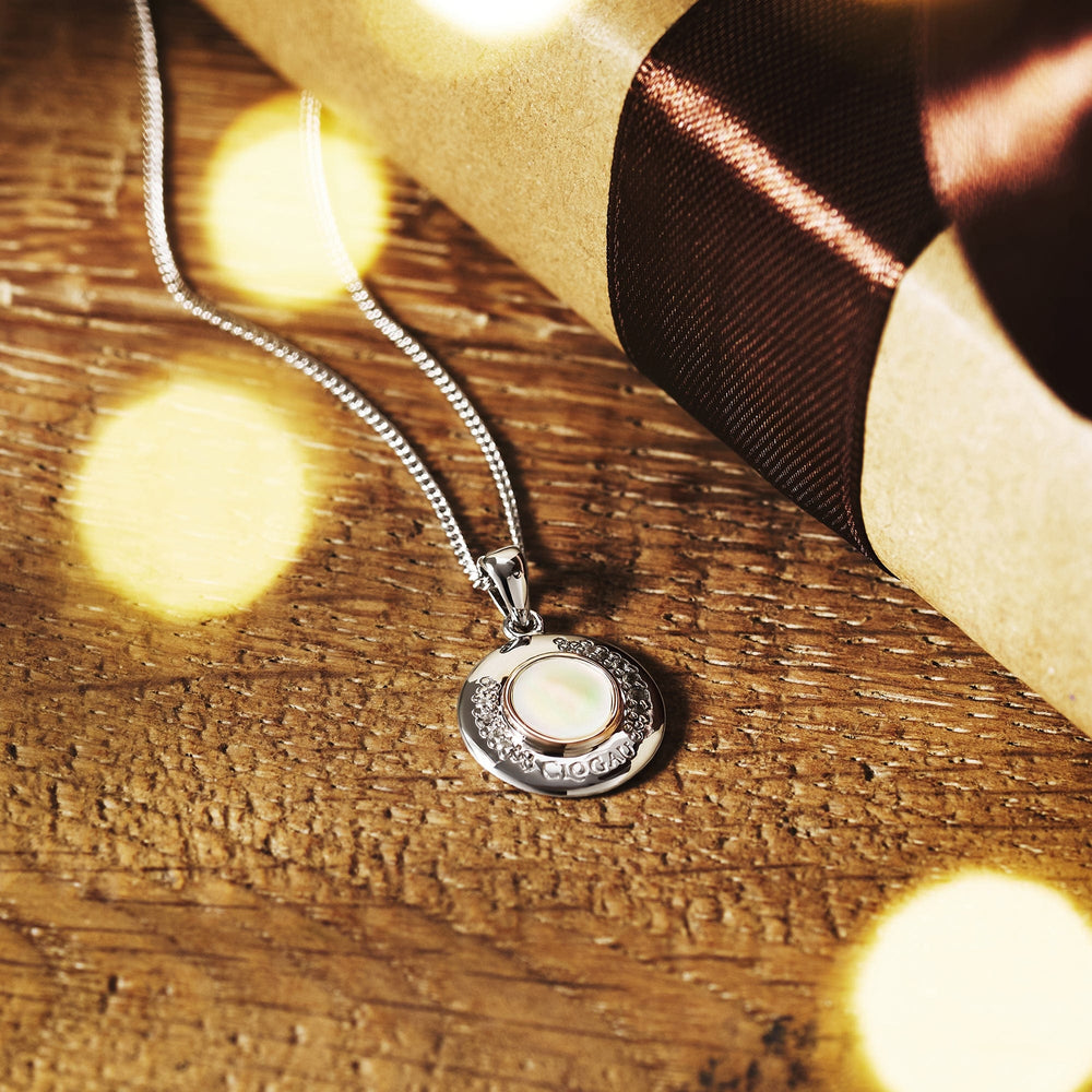 Clogau Celebration Sterling Silver Mother of Pearl & Topaz Elegance Necklace - MococoClogau3SCEL9865051537003205Necklaces