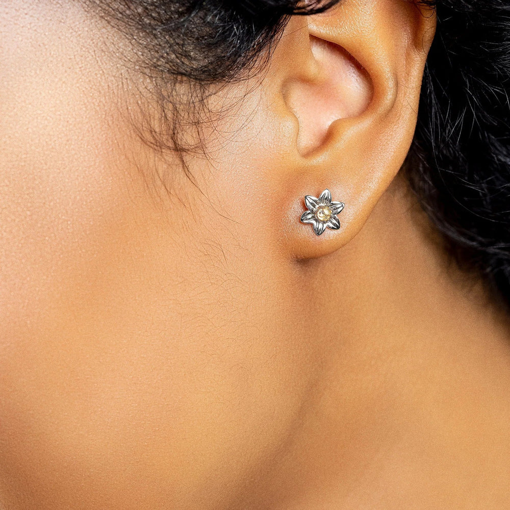 Clogau Daffodil Silver Stud Earrings - MococoClogauSDSE5051537002598Earrings
