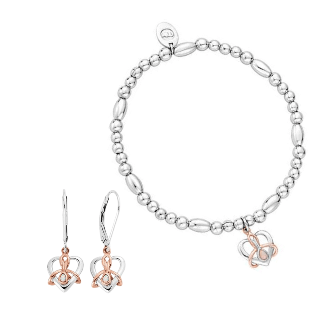 Clogau Dwynwen Affinity Bracelet and Drop Earrings Set - MococoClogauJewellery Sets