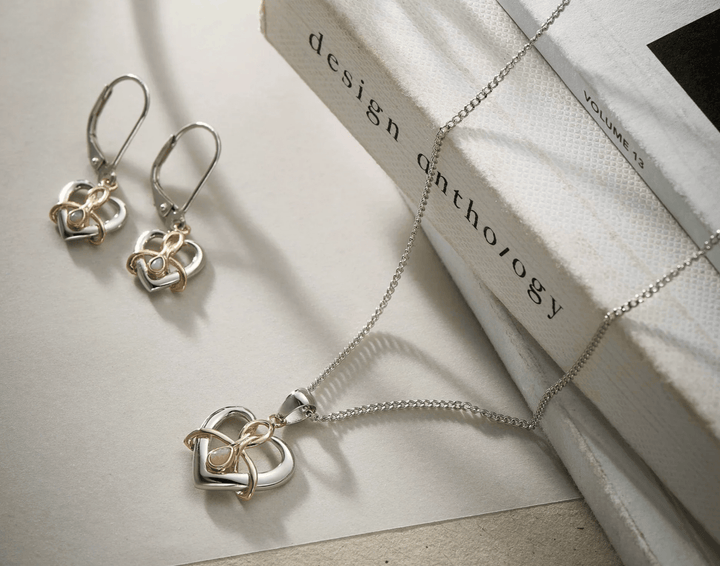 Clogau Dwynwen Open Necklace & Drop Earrings Set - MococoClogauJewellery Sets