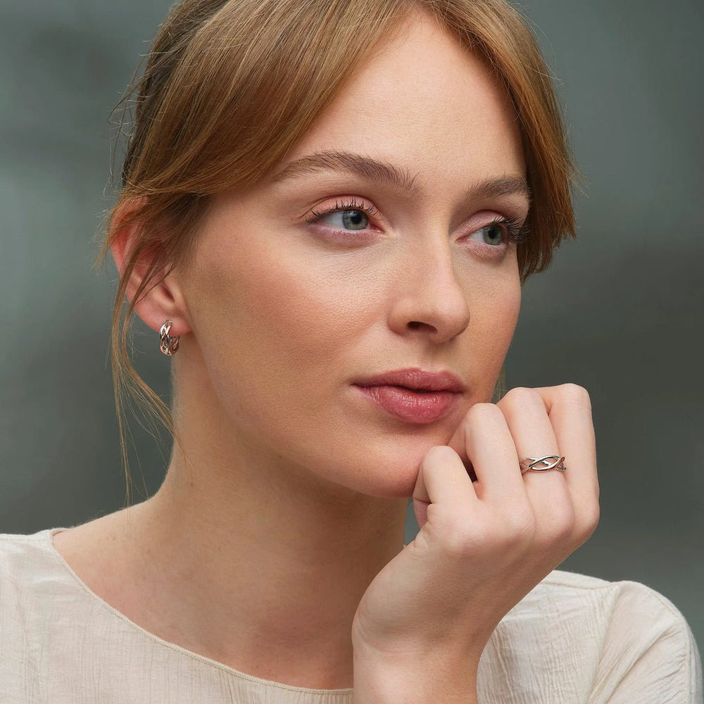 Clogau Eternal Love Weave Creole Earrings - MococoClogau3SCMGLCE5051537324867Earrings
