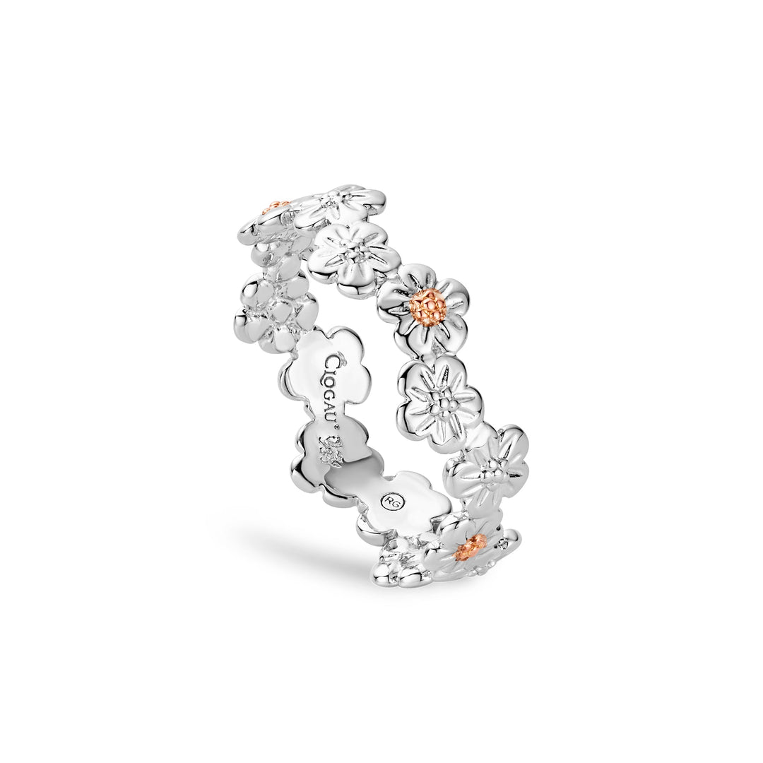Clogau Forget Me Not Silver Ring - MococoClogau3SFMN0748/J5051537383703Rings