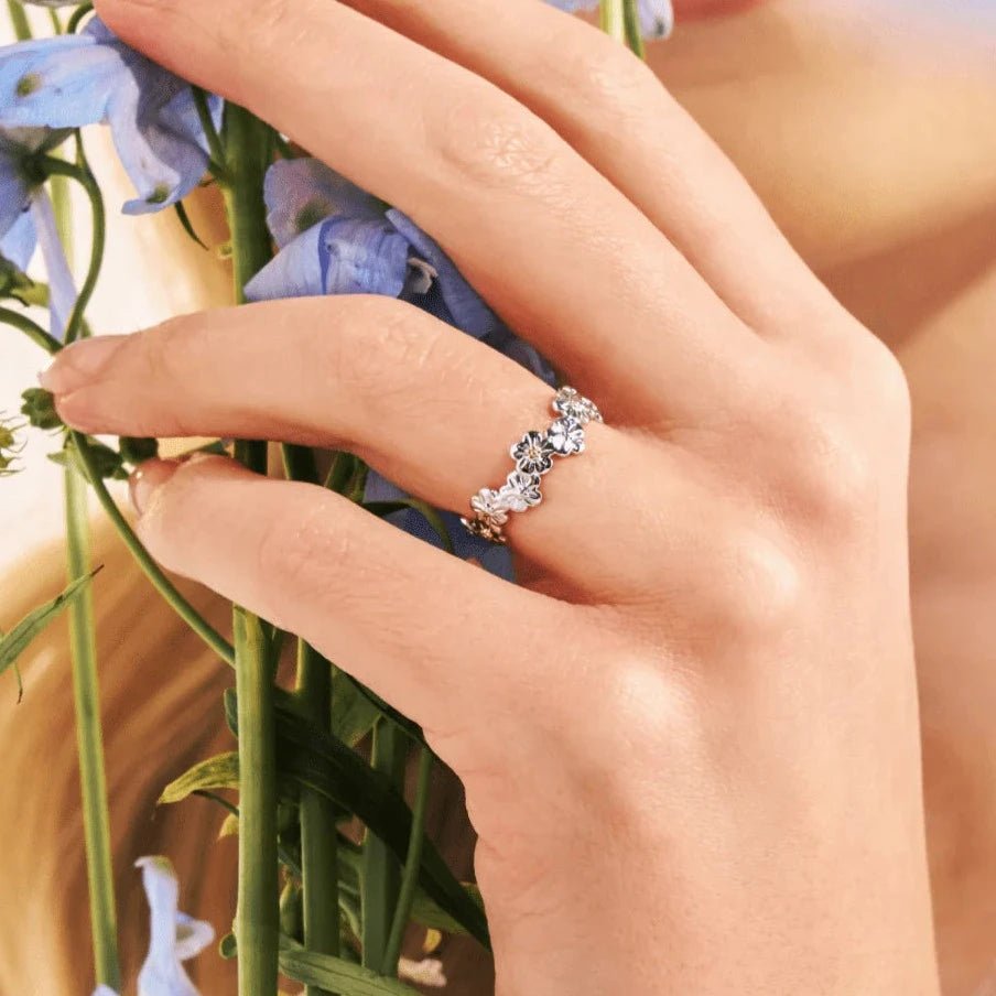 Clogau Forget Me Not Silver Ring - MococoClogau3SFMN0748/J5051537383703Rings