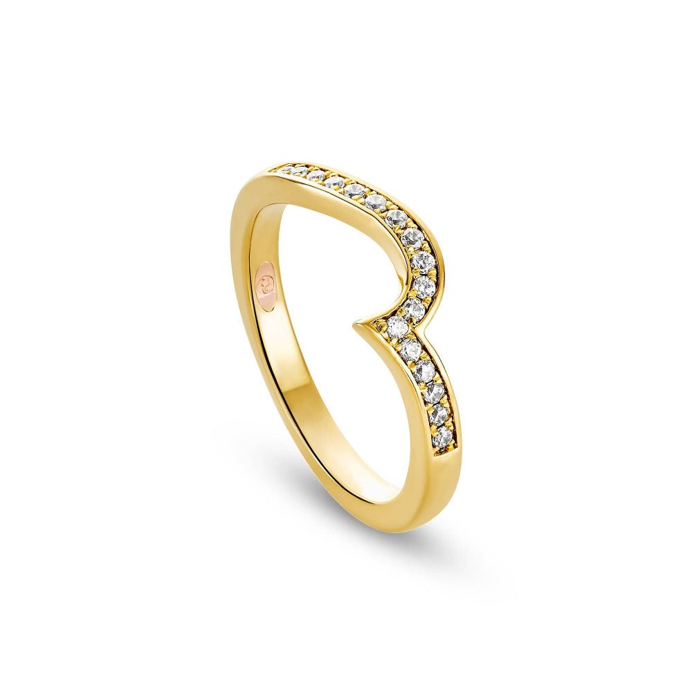 Clogau Gold 9ct Yellow True Romance Wedding Ring - MococoClogau09YTR-JRings