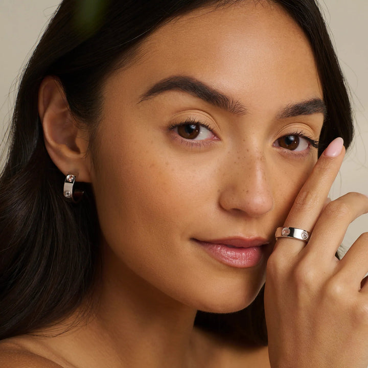 Clogau Insignia Silver Half Hoop Topaz Earrings - MococoClogau3SINS8435051537388500Earrings