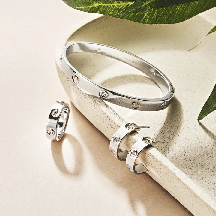 Clogau Insignia Silver Half Hoop Topaz Earrings - MococoClogau3SINS8435051537388500Earrings
