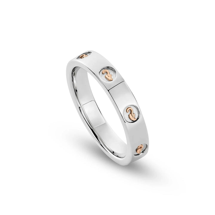 Clogau Insignia Silver Slim Band Ring - MococoClogau3SINS839 - J5051537388142Rings