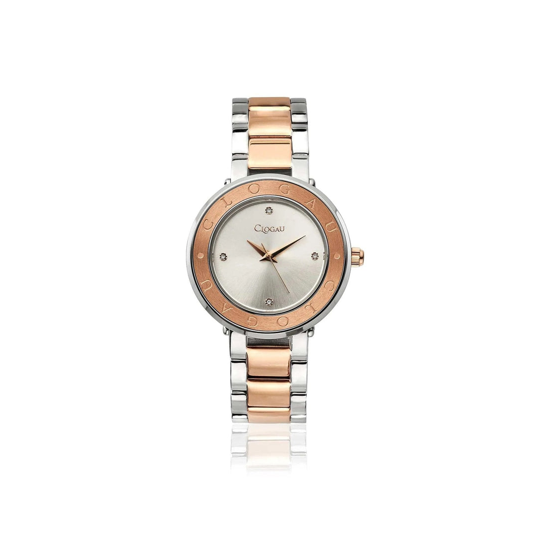 Clogau Ladies Alaw Rose Gold & Silver Stainless Steel Diamond Watch - MococoClogau4S000455051537381648Watches and Accessories
