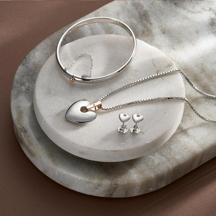 Clogau Large Cariad Diamond Heart Necklace - MococoClogauSCA0105051537002260Necklaces