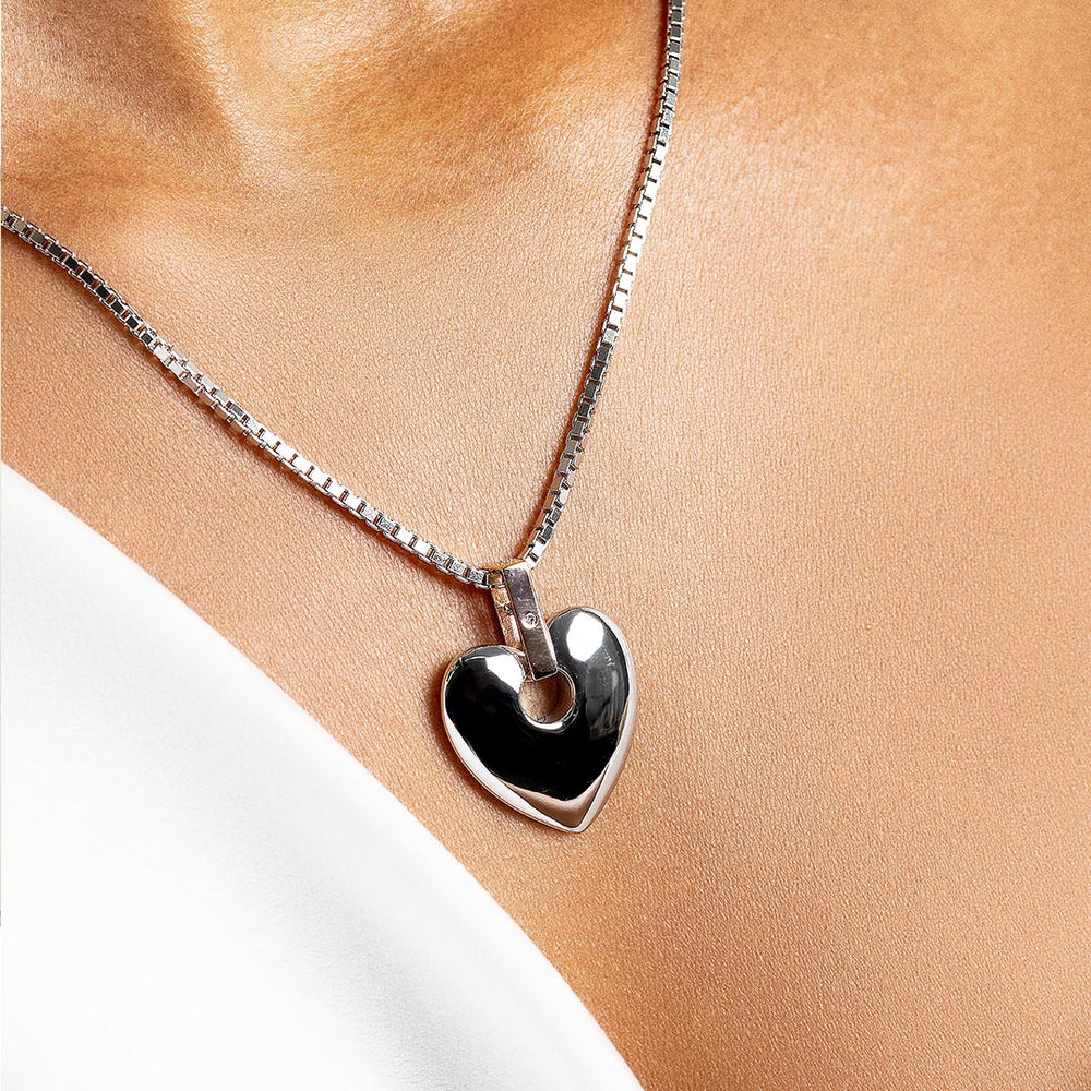 Clogau Large Cariad Diamond Heart Necklace - MococoClogauSCA0105051537002260Necklaces