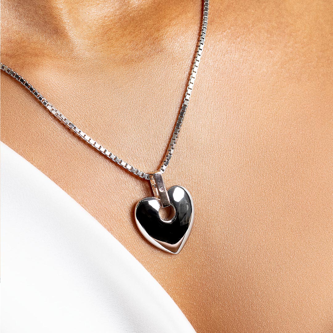 Clogau Large Cariad Diamond Heart Necklace - MococoClogauSCA0105051537002260Necklaces