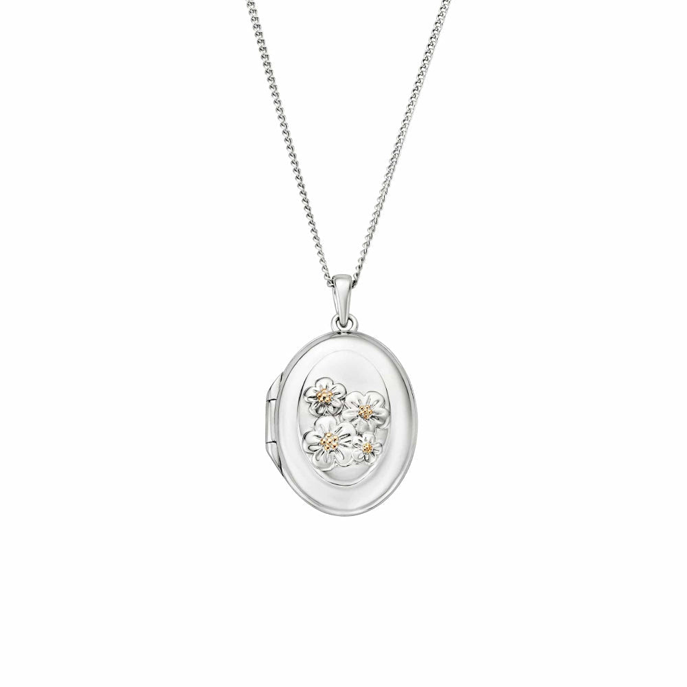 Clogau Nature's Wonder Forget Me Not Locket Necklace - MococoClogau3SFMN9075051537002291Necklaces