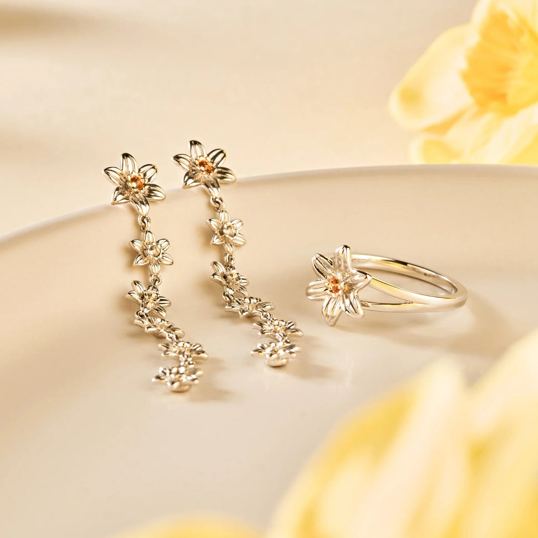 Clogau Nature's Wonder Silver Daffodil Ring - MococoClogau3SDAF831 - J5051537387985Rings