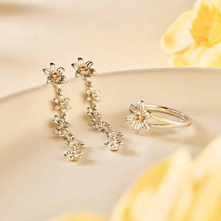 Clogau Nature's Wonder Silver Daffodil Ring - MococoClogau3SDAF831 - J5051537387985Rings