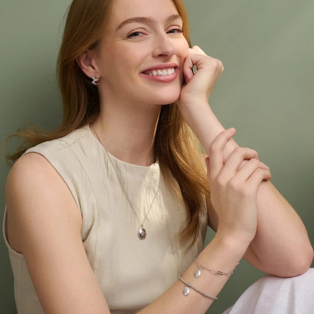 Clogau Nature's Wonder Silver Forget Me Not Huggie Hoop Earrings - MococoClogau3SFMN8345051537387923Earrings
