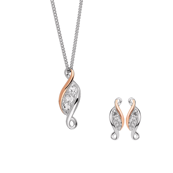 Clogau Past Present & Future Necklace & Earrings Set - MococoClogauJewellery Sets